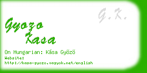 gyozo kasa business card