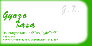 gyozo kasa business card